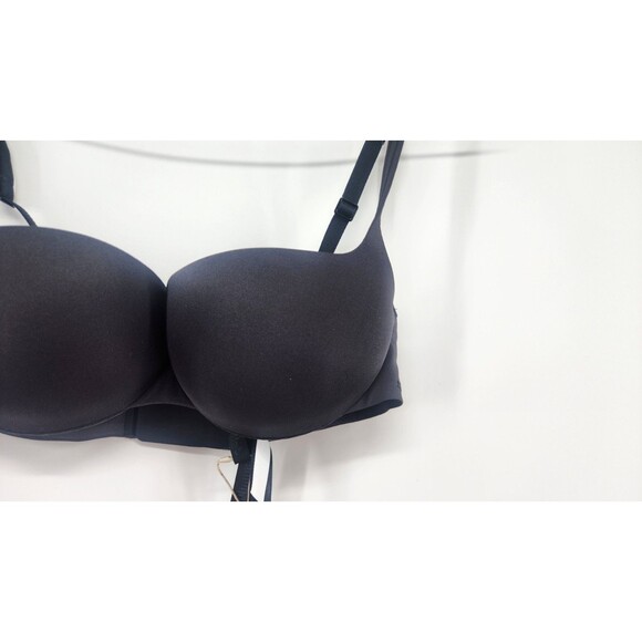 Skims 32B Onyx Black Ultimate Push Up Balconette Bra Ba-BAL-5486W NWT - Picture 2 of 4